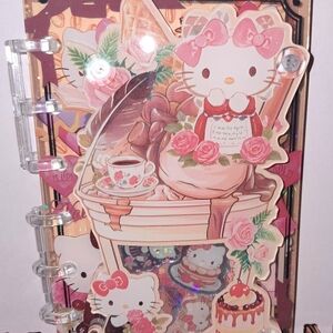 Hello Kitty Pink Floral Dessert Sticker Notebook
